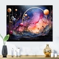 thumbnail image 2 of Designart "Cosmic composition I" Abstract Collages Metal Wall Art, 2 of 5