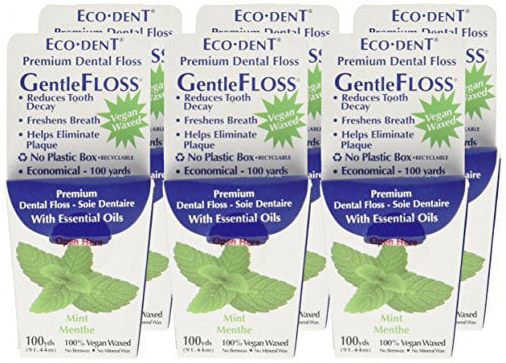 Ecodent Gentle Floss 100 yd 6/PAK