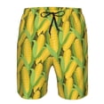 thumbnail image 4 of Yiaed Corn 1 Print Men's Swim Trunks with Lining Quick Dry Sports Shorts Beach Shorts Boardshorts-Large, 4 of 5