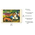 thumbnail image 2 of Arearea - Joyousness (Joyeusetés) - From an Original Color Painting by Paul Gauguin c.1892 - 8 x 12 inch Vintage Metal Tin Sign, 2 of 4