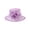 Lavender, variant on Womens 3 Rose Medium Sinamay Derby Hat - Lime