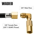 thumbnail image 3 of Wadeo Propane Elbow Adapter with Extension Hose, 12FT RV Quick-Connect Extension Hose with Propane Elbow Fitting for Blackstone 17 Inch or 22 Inch Griddle, 3 of 8