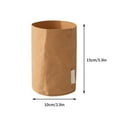 thumbnail image 2 of PONPRNGY Washable Grocery Bag 1 Heavy-Duty Paper Bag Flower Pot - Reusable Kraft Paper Sustainable Shopping Bag for Organizing Pantries Or Kitchens, 2 of 5