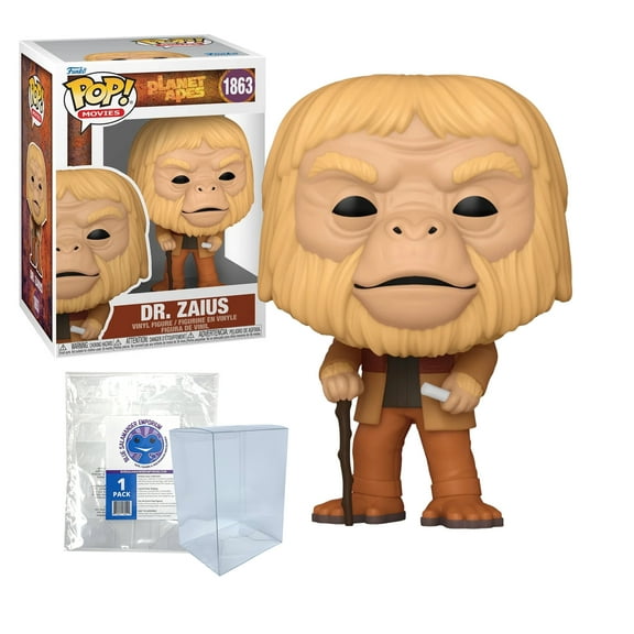 Beneath the Planet of the Apes: Dr. Zaius #1863 Funko Pop   Blue Salamander Emporium Plastic Case