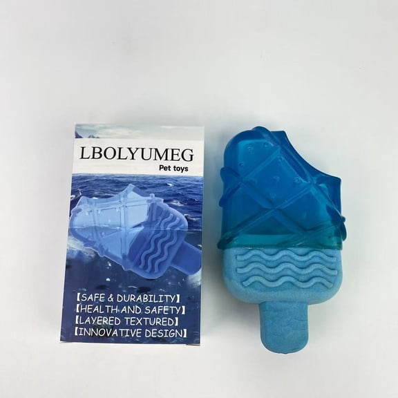 LBOLYUMEG  Pet toys,Cooling Toy (Popsicle (Mini), Blue)
