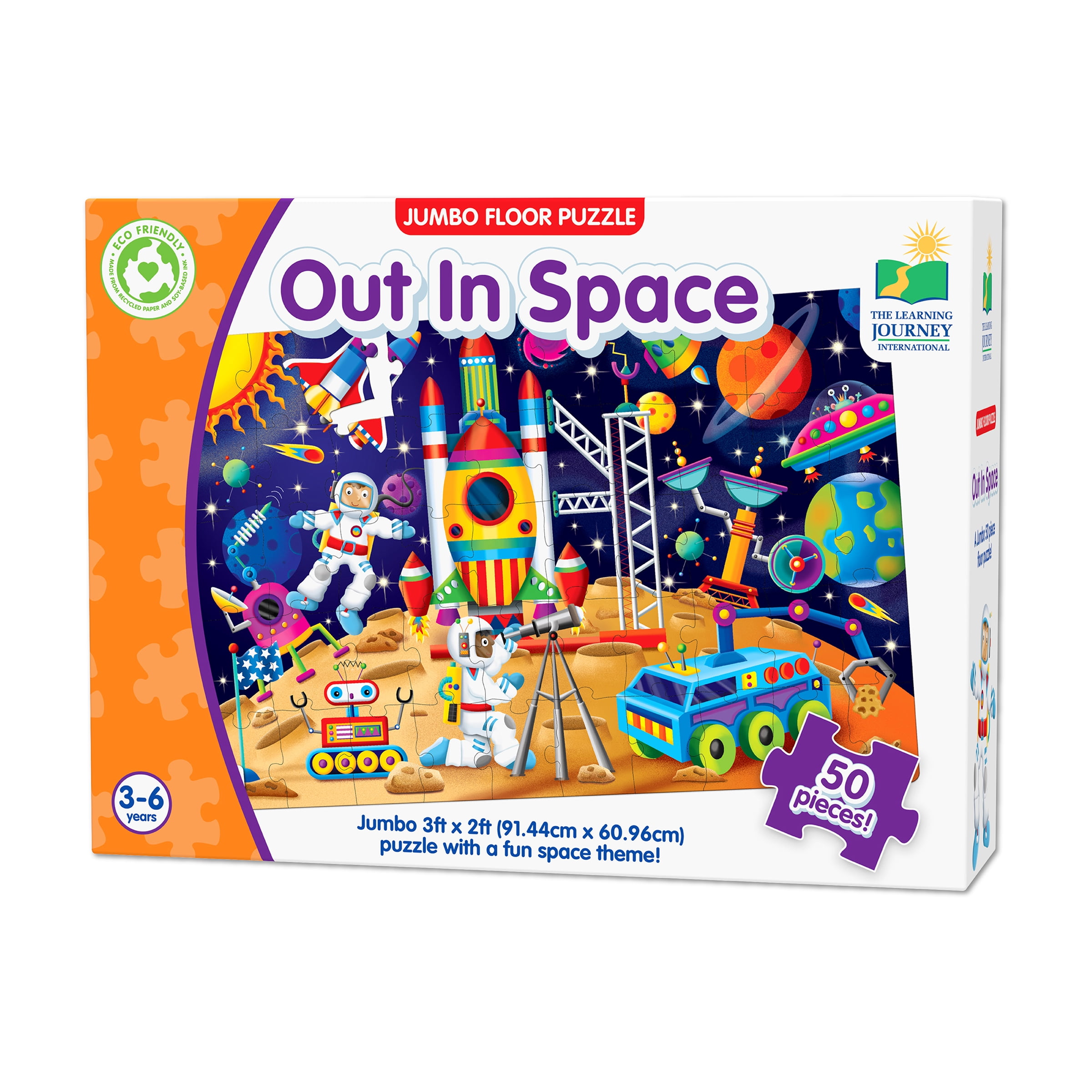 The Learning Journey, Jumbo Floor Puzzle, Dinosaur Theme, Kids