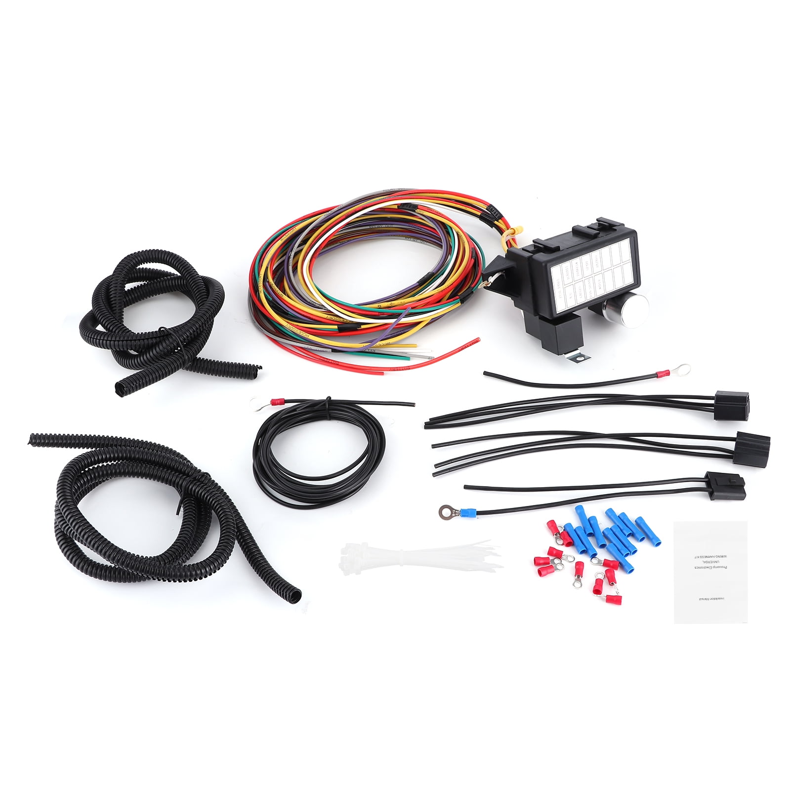 Ecoyyzn Hot Rod Wire Harness,Wiring Harnesses,Universal Fuse Wire