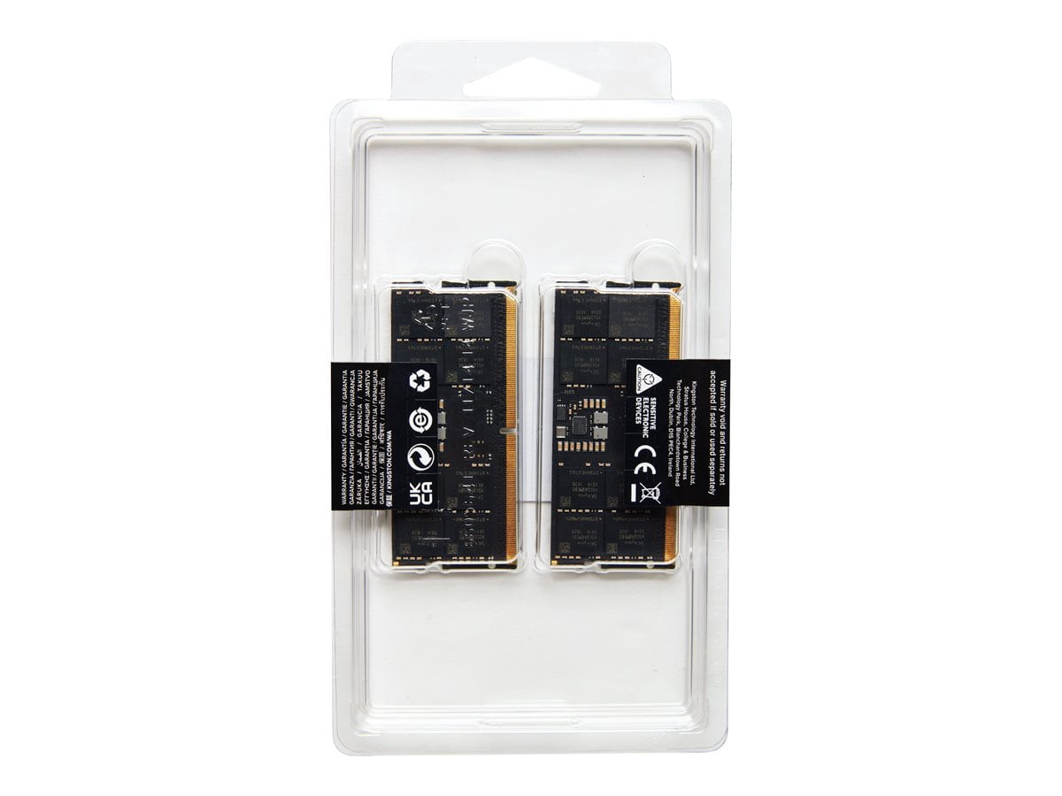 Kingston FURY Impact 32GB (2 x 16GB) 262-Pin DDR5 SO-DIMM DDR5 6400 (PC5 51200) Laptop Memory Model KF564S38IBK2-32