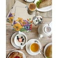 thumbnail image 4 of Spring Flowers Kitchen Dish Towels for Drying Dishes Set of 3, Farmhouse Vintage Country Colorful Floral Waffle Weave Microfiber Hand Tea Bathroom Towels Quick Dry & Absorbent Towel 15.7x23.6, 4 of 7