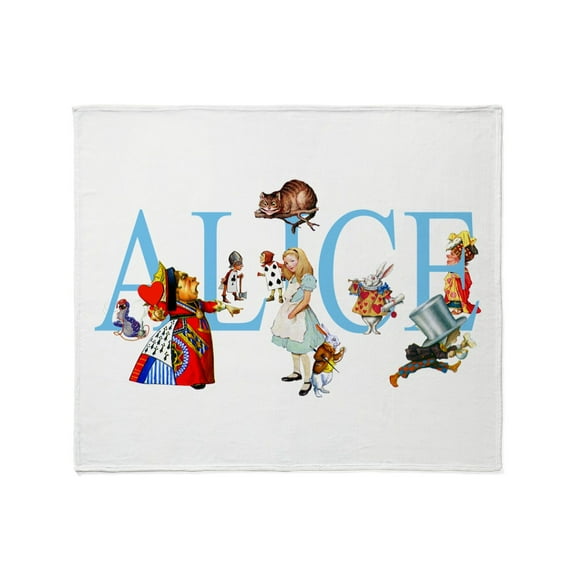 CafePress - ALICE & FRIENDS Throw Blanket - Soft Fleece Throw Blanket, 50"x60" for All Ages