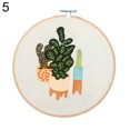 thumbnail image 1 of Opolski DIY Art Sewing Crafts Bonsai Plant Pattern Needlework Embroidery Starter Kit, 1 of 9