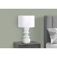 thumbnail image 3 of Lighting - 26"H - Table Lamp - Cream Ceramic - Ivory Shade - Contemporary, 3 of 5