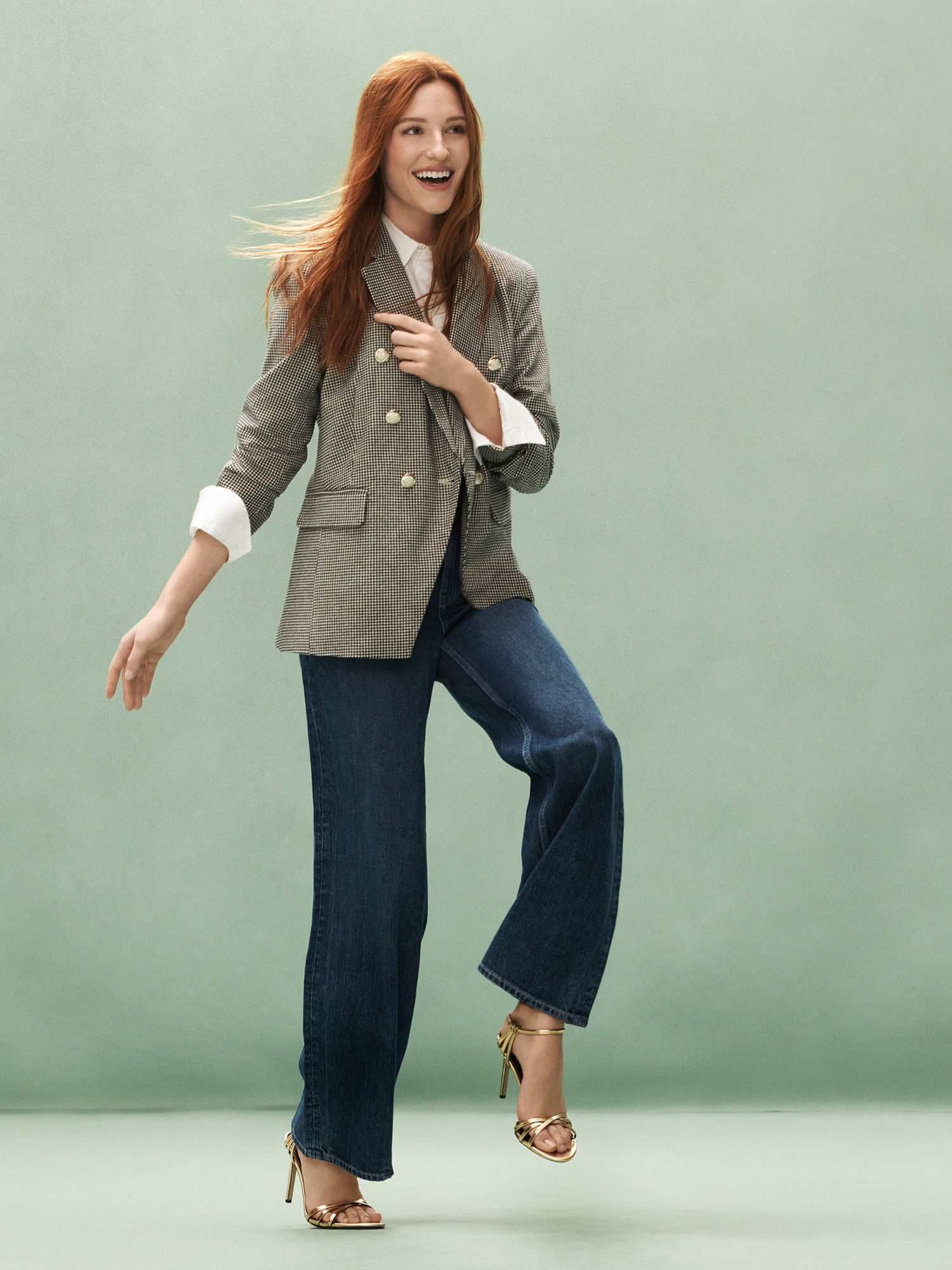 Free Assembly Women’s Double Breasted Blazer, Sizes XS-XXXL