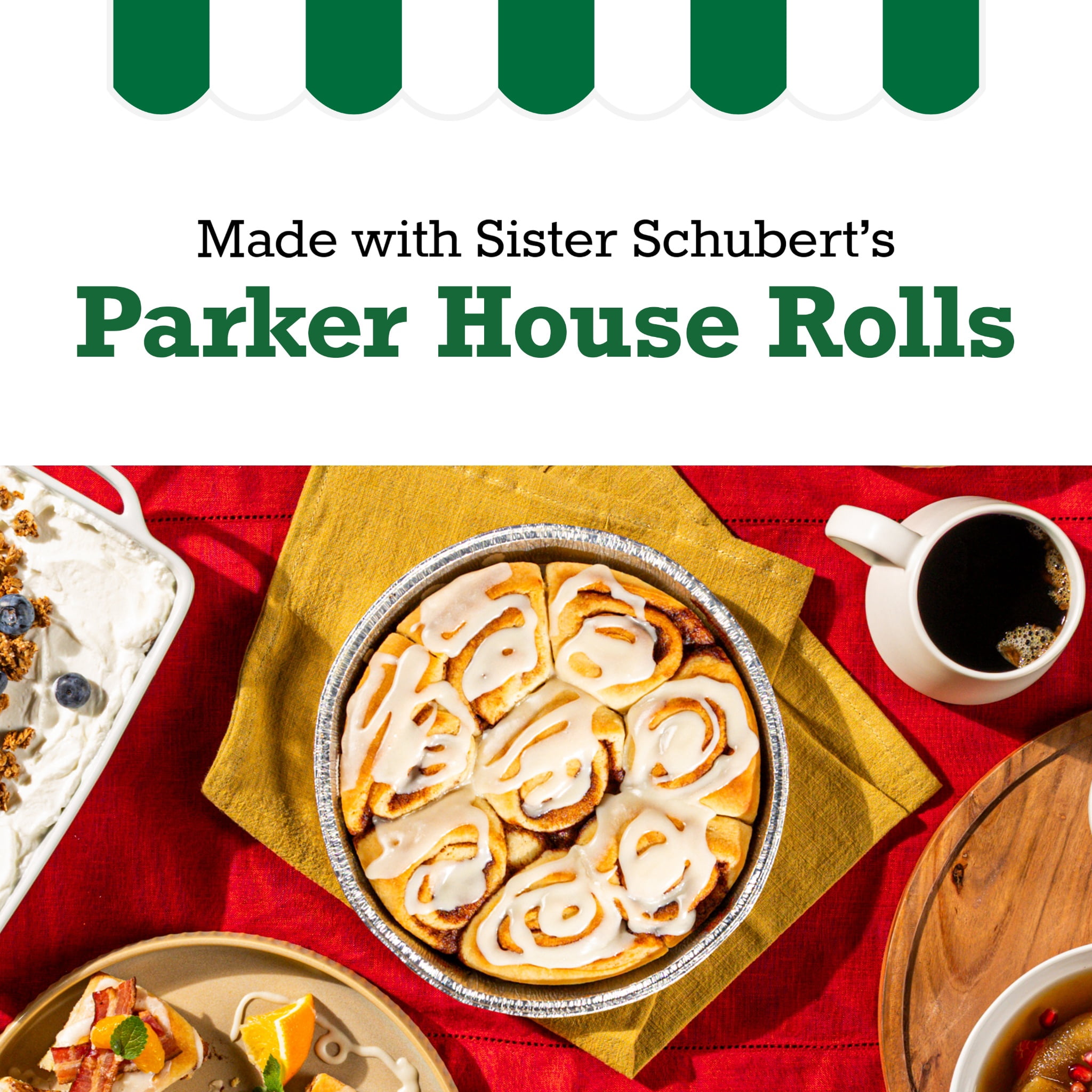 Sister Schubert's Ready-to-Bake Cinnamon Rolls with Cream Cheese Icing, 17 oz, 8 Ct