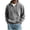 Gray, variant on JUUYY Men's Quarter Zip Pullover Hoodies with Pocket Loose Fit Long Sleeve Casual Half Zipper Hooded Sweatshirt Fall Winter Outfit White XL