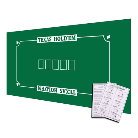 GSE Games & Sports Expert 36  x 72  Casino Texas Hold em Poker Tabletop Layout Mats  Casino Table Top Felt for Parties  Home Entertainment  Poker Game Night price history on PriceWatchPro