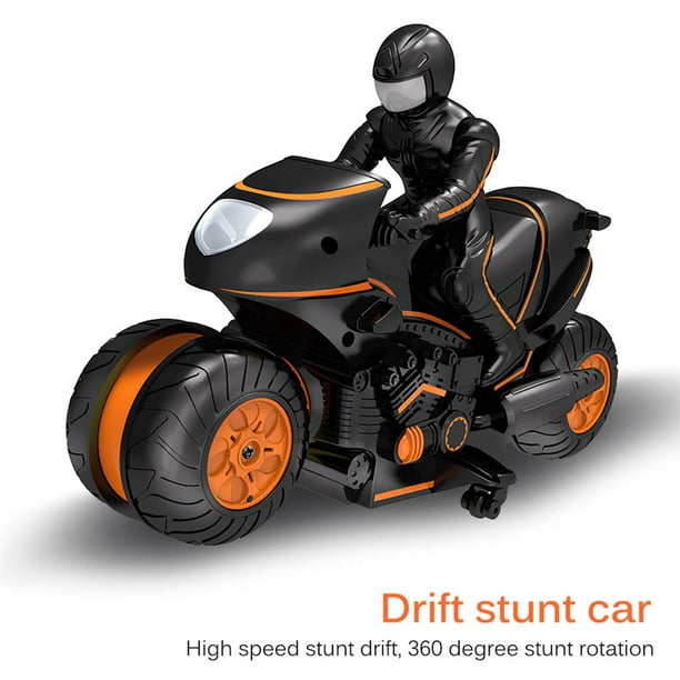 Télécommande Motos 360 Degrés Spinning Action Rotation Drift Cascade Moto  2WD Haute Vitesse RC Motos 2.4Ghz Télécommande Course Moto Jouets pour  Enfants Garçons 