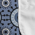 thumbnail image 4 of Abstract Microwave Oven Cover, Design of Intertwined Like Circular Eyes Abstract Round Elements in Retro Design, Water Resistant Organizer with Pockets for Kitchen, 36" x 12", Ceil Blue, by Ambesonne, 4 of 4