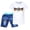 D, variant on EnJoCho Children's Sportswear T Shirt + Trousers Short Sleeve + Jeans Football Print Germany Track Clothes for Girls