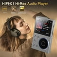 thumbnail image 2 of MUSICOZY 80GB MP3 Player with Bluetooth 5.3,Lossless DSD FLAC HD HiFi Portable Digital Music Player with FM Radio Recording,2.4in HD Screen Music Mp3 Player,10H Music Playback,128GB Support, 2 of 11