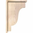 thumbnail image 3 of 7 1/2"W x 14"D x 22"H Newport Smooth Corbel w/Backplate, Douglas Fir, 3 of 9