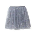 thumbnail image 3 of MIASHUI Jupe de Ballet pour Filles pour Danse Récital Fête Performance avec Design Étoile Sequins Gris, 5-6 Ans, 3 of 5