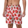 thumbnail image 2 of Balery Strawberries Mens Swim Trunks Swim Shorts for Men Quick Dry Inseam Beach Shorts with Compression Liner Pocket-XX-Large, 2 of 9