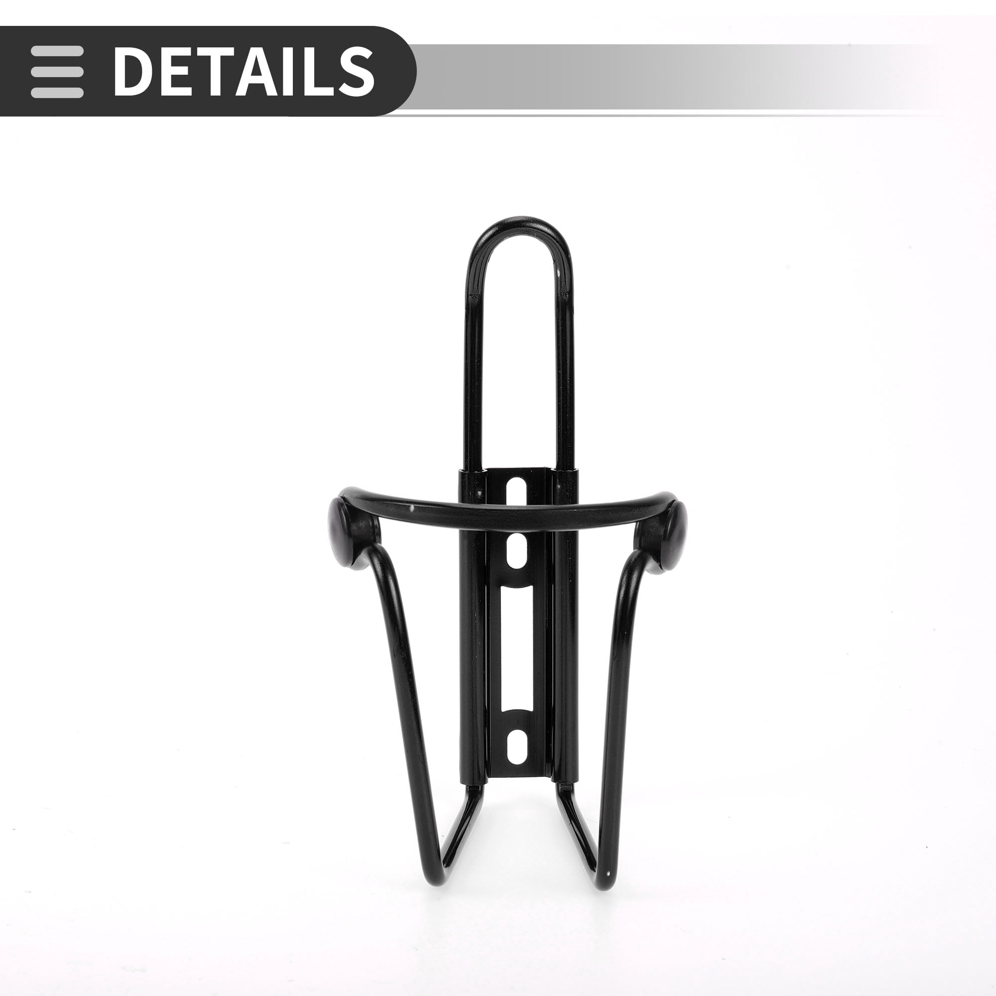 Unique Bargains Bike Bottle Cage Rack Aluminium Alloy Drinks Holder for MTB Road Black