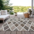thumbnail image 6 of Addison Rugs Chantille Indoor/Outdoor Transitional Diamonds Beige Washable Rectangle Rug, 9' x 12', 6 of 6