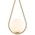 thumbnail image 2 of Modern Brass Glass Globe Pendant Lights Hanging Lamp Shade Chandelier Art Décor, 2 of 7