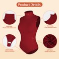 thumbnail image 4 of COMFREE Bodysuits for Women High Neck with Sleeveless Solid Soft Stretchy Tank Tops Sexy Jumpsuits, 4 of 7
