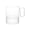 Bistro-Clear, variant on Elegance Hard Plastic Coffee Cup w/Handle, 8-Ounce Capacity, White, Tea Mug, Disposable (Case of 120)