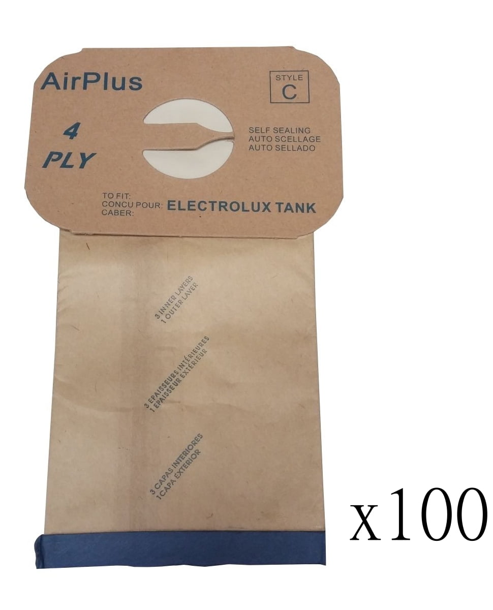 6 Bags Electrolux Style C Vacuum Bag Canister Tank AirPlus 4-ply 