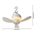 thumbnail image 2 of Outdor Rechargeable Small Ceiling Fan With Remote Control Dormitory Bed USB Fan Portable Outdoor Camping Night Light Fan, 2 of 5