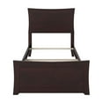thumbnail image 6 of Bowery Hill Twin Solid Wood Bed with Footboard with USB Charger in Espresso, 6 of 8