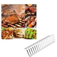 thumbnail image 2 of QualitChoice 1/2/3 Barbecue Meat Rack Beef Steak Skewer Stand Home Non-Stick Grid Heating-resistant Grill Outdoor BBQ Accessories 1PCS, 2 of 6