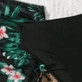 thumbnail image 4 of CAUYDY Children Girl Swimsuits 2 Piece Kids Girls Tankini Bathing Suit Set 8T 9T 10T Teen Girls Bikini Swimwear with Cover Ups Tween Girls Summer Beach Skirt (Sizes 8-9 Years,F02-Black), 4 of 6