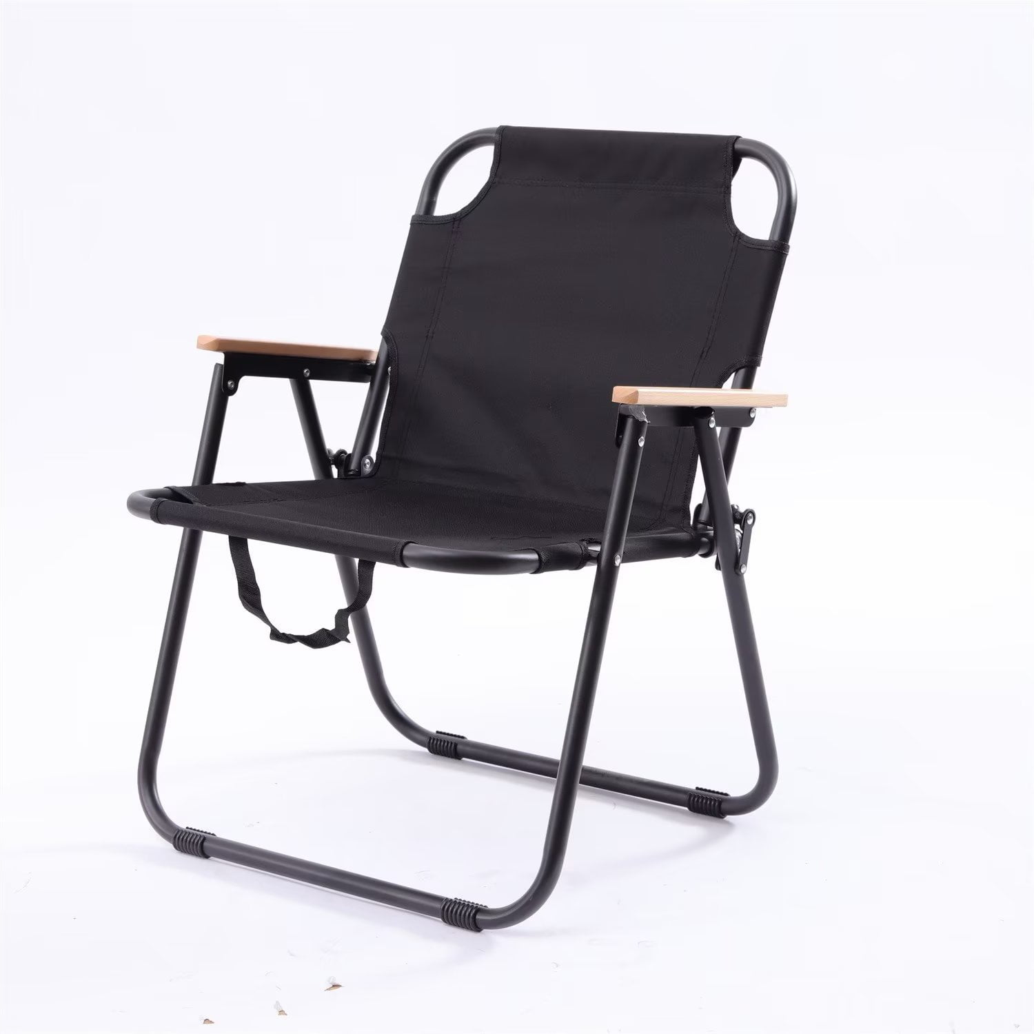 Folding Patio Lawn Lounge Outdoor Chair Portable Black Legs Camping