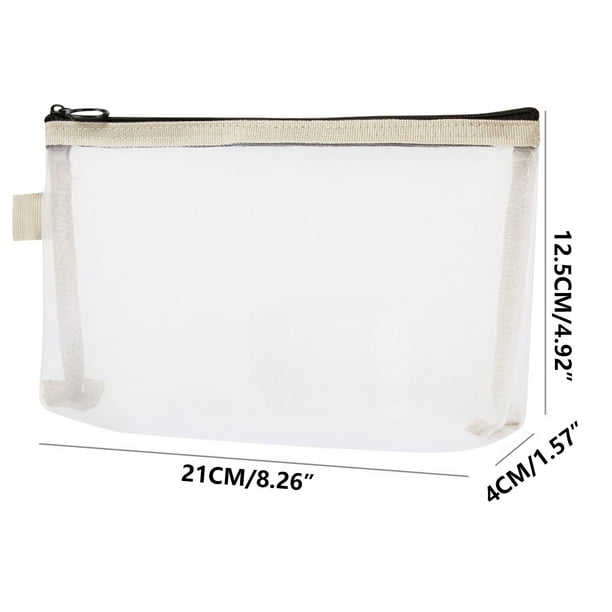 Bolsa de Viaje Cosmética Bolsa de Almacenamiento de Malla de Cosméticos, Bolsa de Almacenamiento de Lápiz Labial Compacta de Viaje Portátil, Bolsa de Llavero Bolsa Cosmética Pequeña