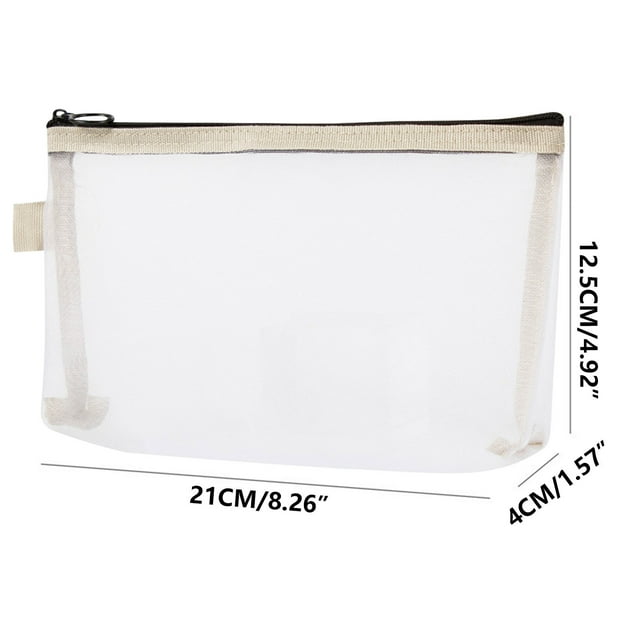 Petit Sac Cosmétique, Petit Sac de Voyage Sac de Rangement en Maille Cosmétique Sac de Voyage Portable Sac de Rangement Compact pour Rouges à Lèvres Sac à Fermeture Éclair pour Porte-Clés Sac de Voyage Cosmétique, Sac Cosmétique de Voyage, Grands Sacs de Rangement