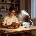 thumbnail image 6 of Partheme Quiet 3 Speed Desktop Fan with LED Light , Portable USB Small Cooling Fan for Student Dorm Office , Personal Table Air Circulator for Bedroom Travel, Blue, 6 of 6
