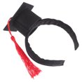 thumbnail image 1 of GOOHOCHY Cat Graduation Hat Graduation Themed Pet Costume Black Felt Head Accessory For Parties 1Pack, 1 of 8