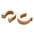 thumbnail image 4 of 24 Uds. Colgante de madera con forma de herradura, artesanía de madera DIY, juguete hecho a mano para niños (83x91mm), 4 of 5