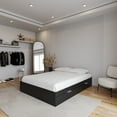thumbnail image 2 of Nexera Hunter Full Size 2-Drawer Storage Bed Frame, Black, 2 of 7