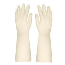 Latrodar Nitrile Cleaning Gloves Reusable Best of Both Worlds ng Heavy Duty Gloves white 6x8 Inch Home Decor