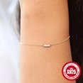 thumbnail image 2 of S925 Sterling Silver Women's Bracelet Micro Zircon Inlaid Simple, 2 of 2