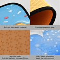 thumbnail image 2 of 2-Piece Kitchen Mat Set Non Slip Washable Floor Mats Decorative Rugs for Kitchen Sink Laundry Colored Sugar and Egg Roll Pattern, 2 of 7