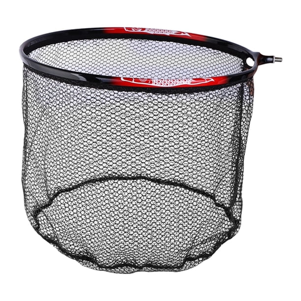 Cabezal de red de aterrizaje para pesca Cabezal de red de aterrizaje de repuesto Red de goma para bagre, lubina 40cm