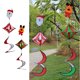 thumbnail image 1 of Creativo jardín patio viento colgante colorido espiral  Papá Noel Cola Spinner de viento colgante, 1 of 8