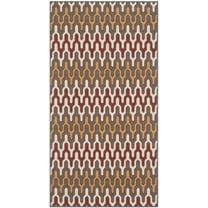 Safavieh Hampton Lacklan Geometric Indoor/Outdoor Area Rug, Dark Gray/Rust, 2'7" x 5'
